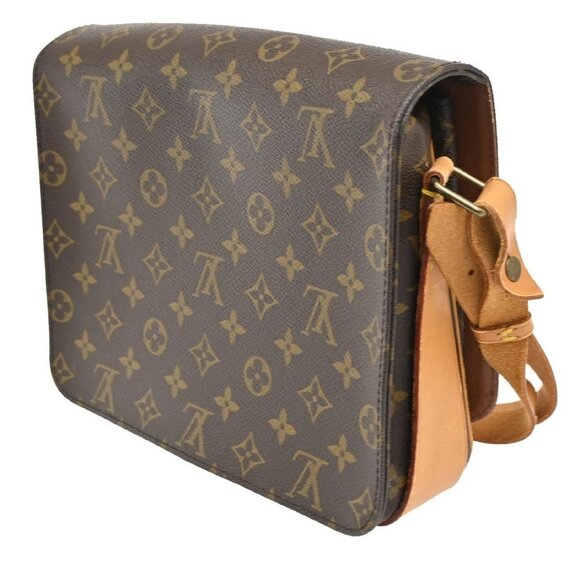 LOUIS VUITTON Cartouchiere GM Shoulder Bag Monogram Leather Brown M51252 72CA570 - Picture 4 of 16